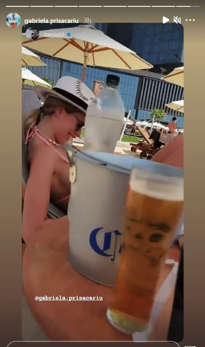 Gabriela Prisăcariu a anunțat sexul bebelușului pe care îl are cu Dani Oțil. Sexy graviduța s-a fotografiat în costum de baie în vacanța din Dubai