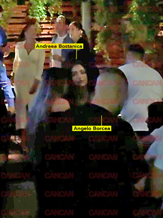 Andreea Bostănică pare că se simte foarte bine în preajma lui Angelo