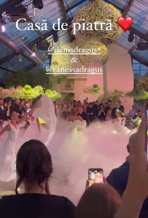 Vanessa și Denis Drăguș au avut o nuntă fabuloasă/ Sursa foto: Instagram