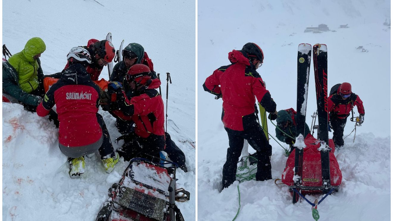 Momente de panică la Bâlea Lac! Doi turiști au fost surprinși de avalanșă: „I-a aruncat peste stânci”