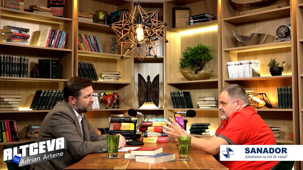 Podcastul poate fi urmărit integral pe canalul de YouTube ”ALTCEVA cu Adrian Artene” / (Sursa: Captură video)