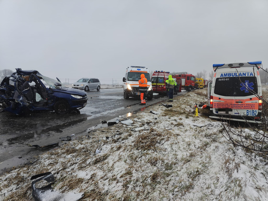 Accident mortal pe E85 / Foto: ISU