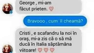 BANCUL ZILEI | "George, mi-am făcut prieten"