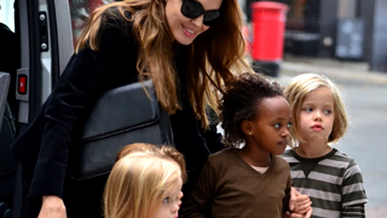 Angelina Jolie si-a dus copiii la Gwen Stefani