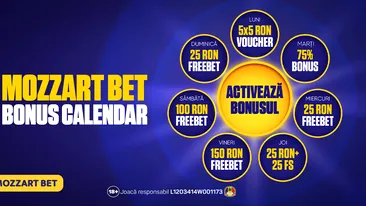 (P) Bonus Calendar la Mozzart Bet: 23 septembrie, Calendarul premiilor