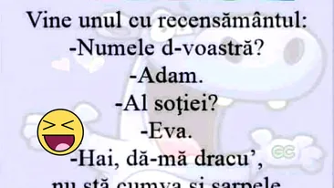 BANCUL ZILEI | Adam, Eva și recensământul populației