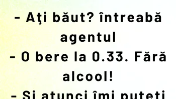 BANCUL ZILEI | Cum să te îmbeți dintr-o bere fără alcool la 0.33