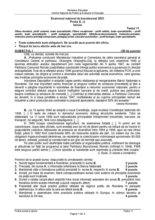 Bacalaureat 2021, sesiunea de toamnă. Elevii se pregătesc pentru a doua probă a examenului. Ce subiecte ar putea pica la Istorie