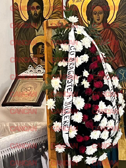 Primele imagini de la priveghiul Marinelei Chelaru. Sicriul cu trupul neînsuflețit al regretatei actriţe, depus la capelă