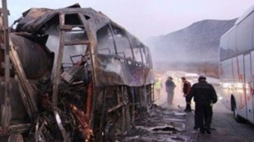 Zeci de morți după ce un autobuz a luat foc în Zimbabwe