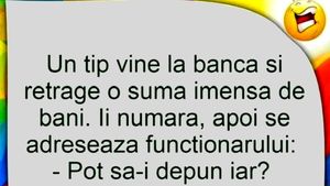 BANC | Un tip vine la bancă și retrage o sumă imensă de bani