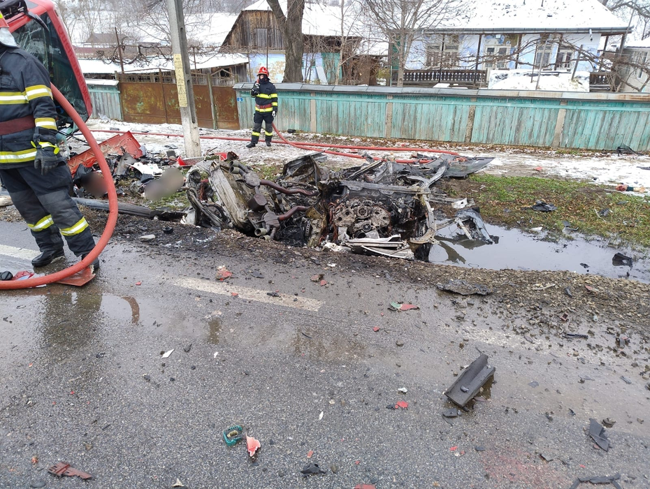 Accidentul cumplit de pe E85 / Foto: ISU Suceava