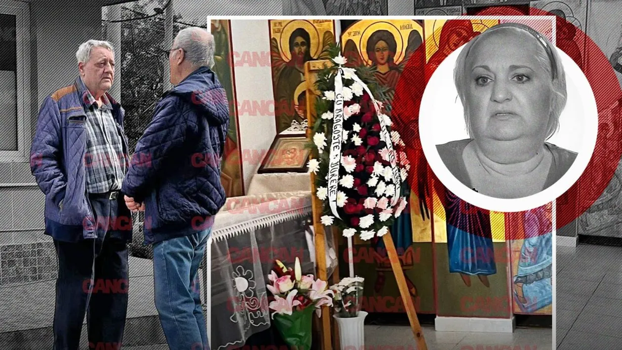 Primele imagini de la priveghiul Marinelei Chelaru. Sicriul cu trupul neînsuflețit al regretatei actriţe, depus la capelă