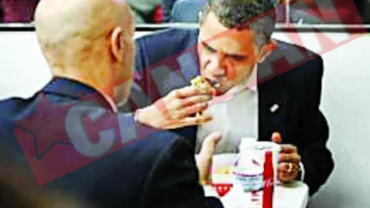 Obama a mancat la fast-food