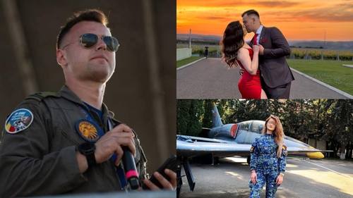 Povestea de dragoste dintre Octavian Palferenț și soția lui. Pilotul militar și Daniela s-au căsătorit în urmă cu aproape un an