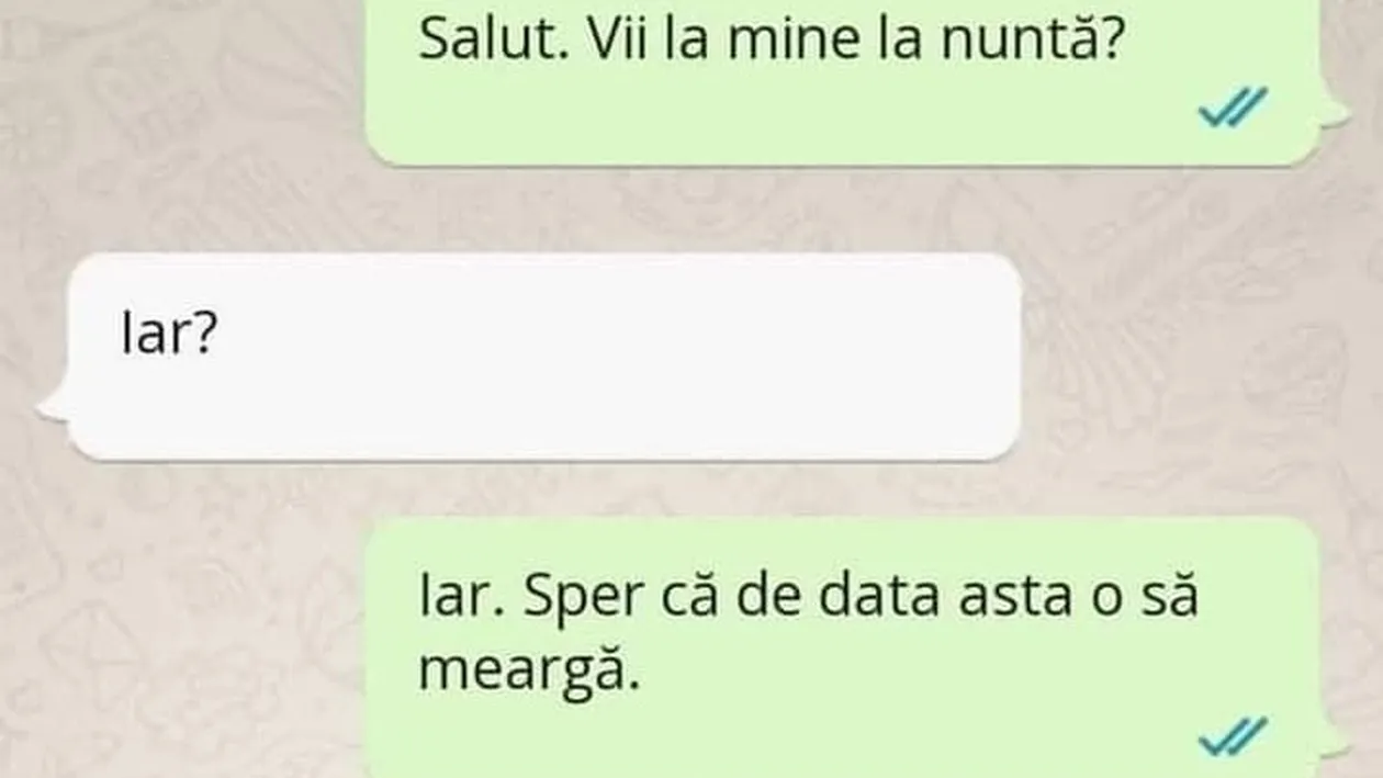 Bancul zilei. ”Vii la mine la nuntă?”. Ce răspuns a primit tânărul