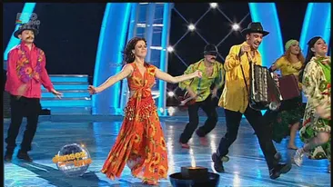 Max Dragomir şi partenera lui, dans ţigănesc mai ceva ca-n şatră! Diana şi-a pus poalele-n cap ca o adevărată pirandă!