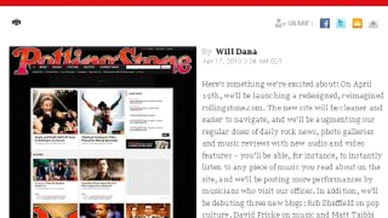 Revista Rolling Stone isi publica online arhivele din ultimii 43 de ani