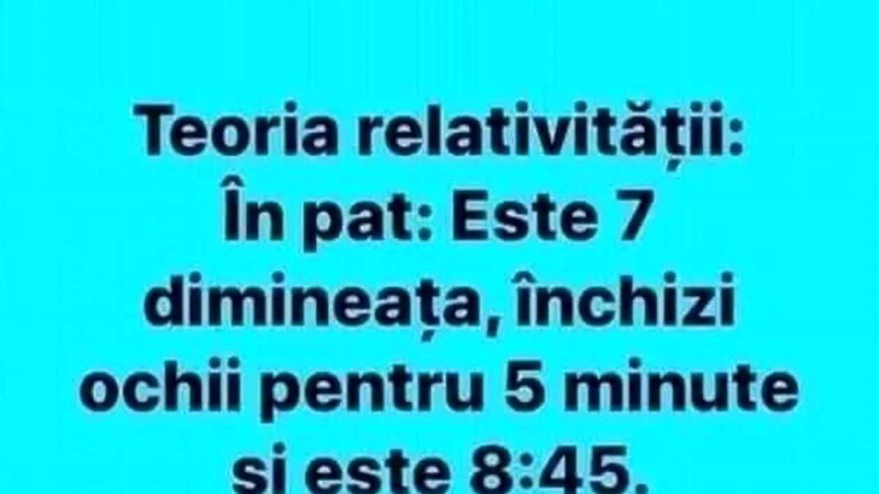 BANCUL ZILEI | Care este teoria relativității în pat