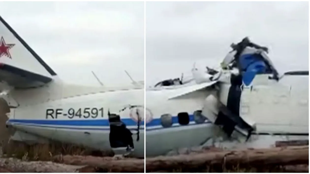 Tragedie în centrul Rusiei! 16 persoane au murit, după ce un avion s-a prăbușit