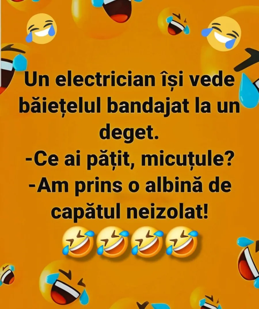  Fiul electricianului se accidentează la deget