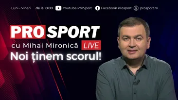 REVENIRE. Mihai Mironică se întoarce la PROSPORT, unde va modera emisiunea ProSport LIVE