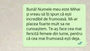 BANC | "Numele meu este Mihai și vreau să îți spun că ești incredibil de frumoasă"