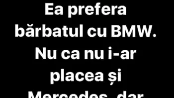 BANCUL ZILEI | De ce preferă femeile bărbații cu BMW, de fapt