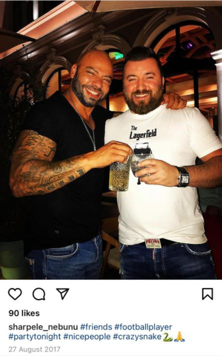 De-a lungul timpului, Giani Kiriță a petrecut alături de Sharpele Nebunu și partenerii acestuia din afacerile ilegale în care era implicat © Instagram