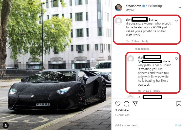 Daria Radionova, decizie categorică după ce Bianca Drăgușanu a făcut-o prostituată! Avem dovezile pe care le-a șters de pe Instagram | FOTO