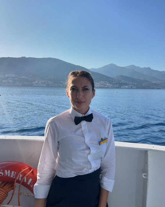Sonia și soțul ei lucrează pe o navă de croazieră/ Sursa foto: Instagram
