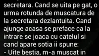 BANC | Un tip face amor nebun cu secretara. Când se uită pe gât, vede o urmă de mușcătură de la secretara dezlănțuită