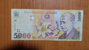Mai știi celebra bancnotă de 5.000 de lei cu chipul lui Lucian Blaga? Se vinde cu 1.000 ron acum, în octombrie 2023