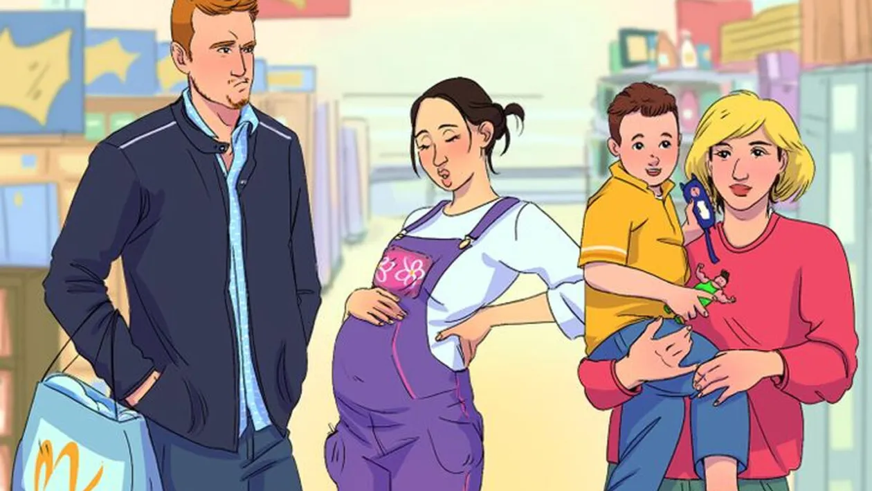 Test de inteligență | Care dintre cei 4 oameni din imagine a furat ceva din mall?