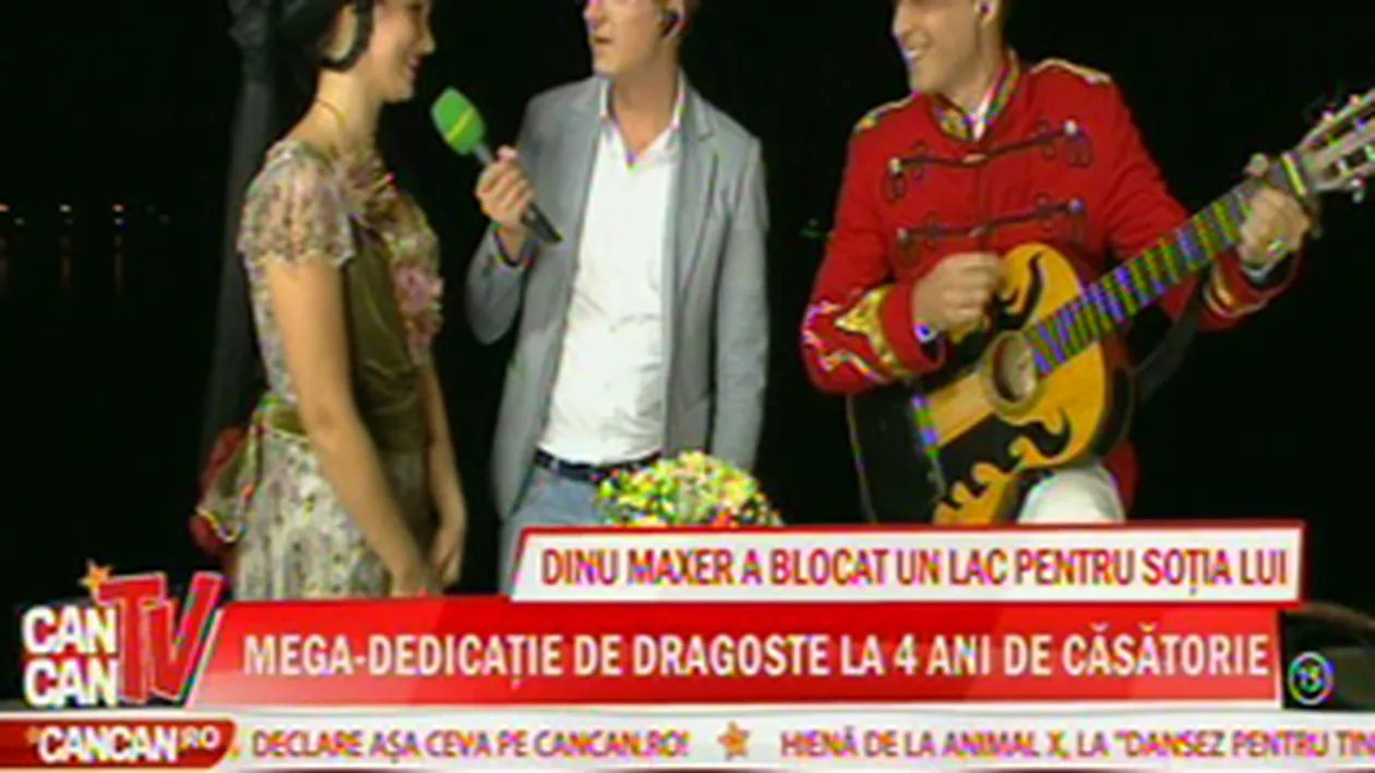 Deea si Dinu Maxer si-au reinnoit juramintele de iubire, in direct la CANCAN TV! Dupa 4 ani, sotul a plimbat-o cu barca pe lac si i-a spus ca va fi doar al ei!