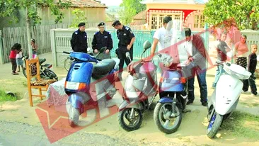 70 de scutere confiscate din curtea unui oltean