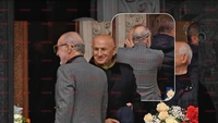 Viorel Păunescu, condus pe ultimul drum! Gigi Becali, revedere emoționantă cu George Copos la slujba de înmormântare