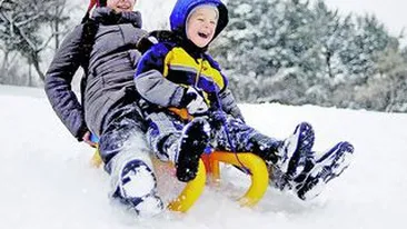 Iarna cu zapada din belsug