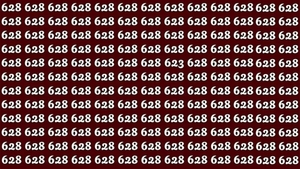 Test de logică | Nu toate numerele din această imagine sunt 628. Găsește-l pe cel diferit!