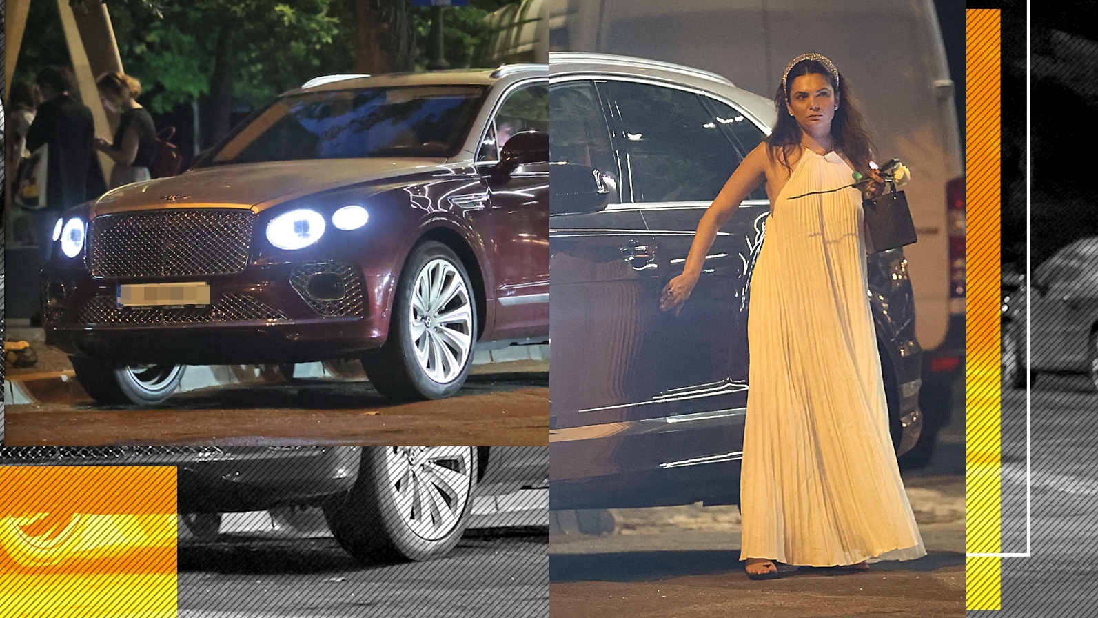 Malvina s-a învârtit în loc, cu trandafirul în mână! Și-a scos la ”interval” Bentley-ul de 200.000 de euro, la ceas de seară, dar...