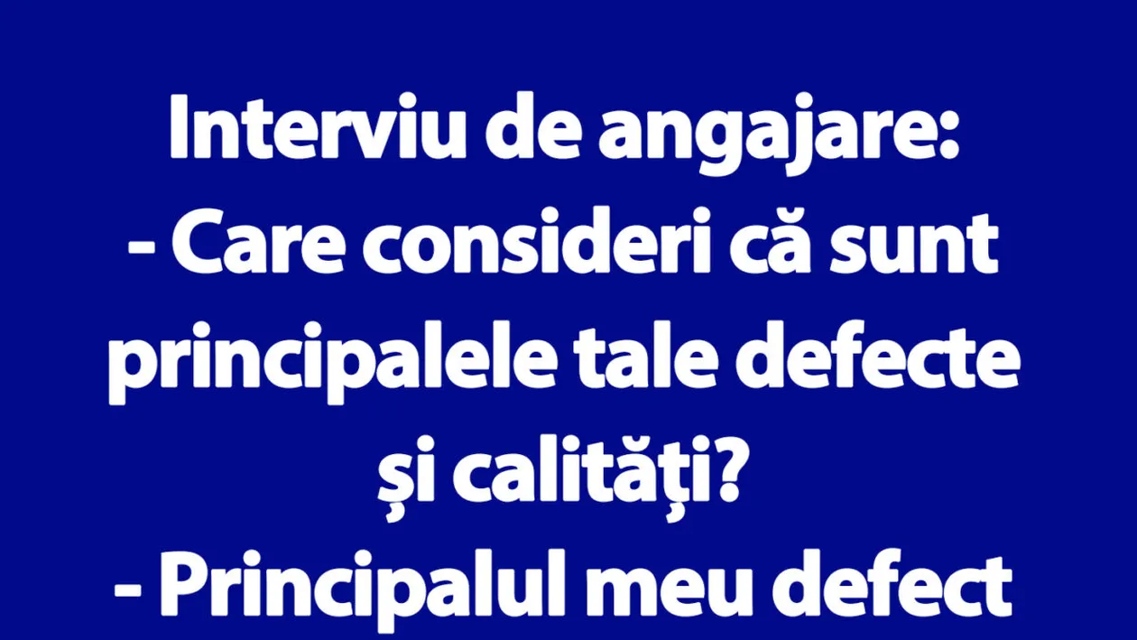 Bancul de 1 Mai | Interviu de angajare