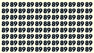 Test de perspicacitate | Găsiți singurul număr diferit de 89! Aveți la dispoziție doar 6 secunde