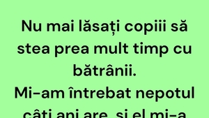 BANCUL ZILEI | Copiii și bătrânii