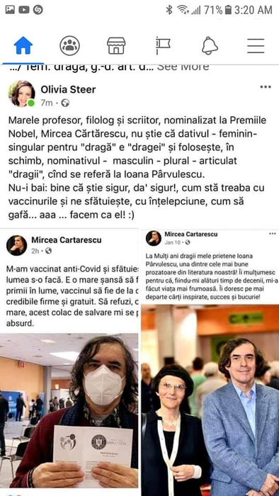 Postarea care a declanșat diputa