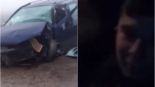 Accident cumplit în Iași, transmis live pe Facebook. Trei tineri au fost răniți