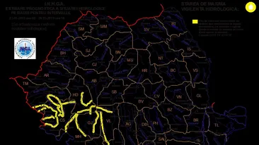 Meteorologii anunta ploi, hidrologii emit avertizari! Atentie, risc de inundatii pe mai multe rauri!