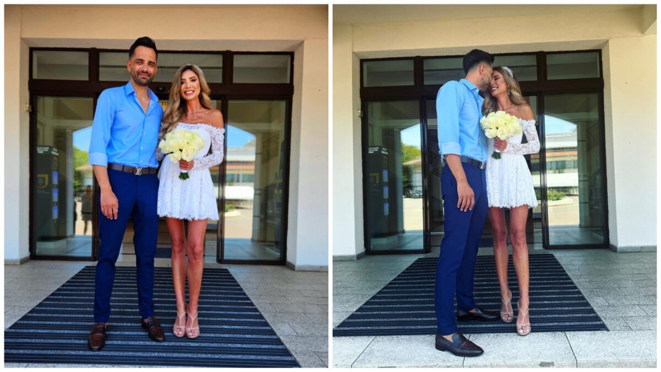 Prezentatoarea de la Kanal D, Ilinca Obădescu, și Mihai Gruia s-au căsătorit. Primele imagini de la cununia lor civilă