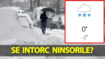 Meteorologii Accuweather au modificat prognoza. Se întorc ninsorile în România?!