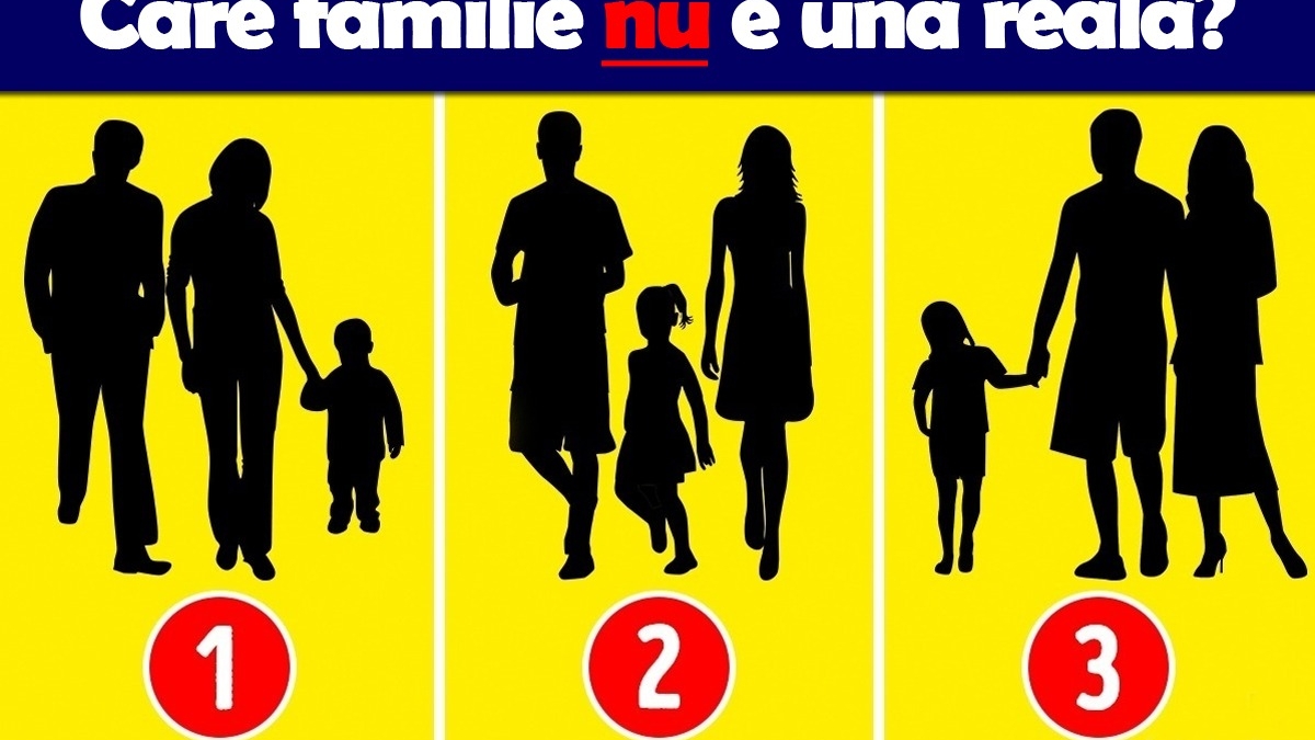 Testul începutului de 2026 | Care dintre aceste 3 familii nu este reală?