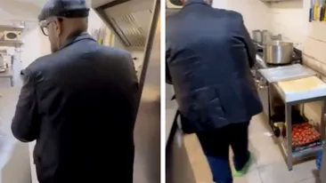 Piedone, la un pas de tragedie în timpul unui control la un restaurant din Craiova! Un zid s-a prăbușit FIX lângă șeful ANPC